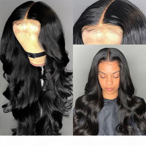 

body wave lace front wigs 100% human hair wig for black women pre plicked body wave full lace wig with baby hair, Black;brown
