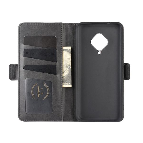 

двойная пряжка боковой всасывающий чехол для vivo v17 y9s x50 lite s1 pro кожаный чехол для кошелька стенд стиль с картой jllxsf garden_ligh