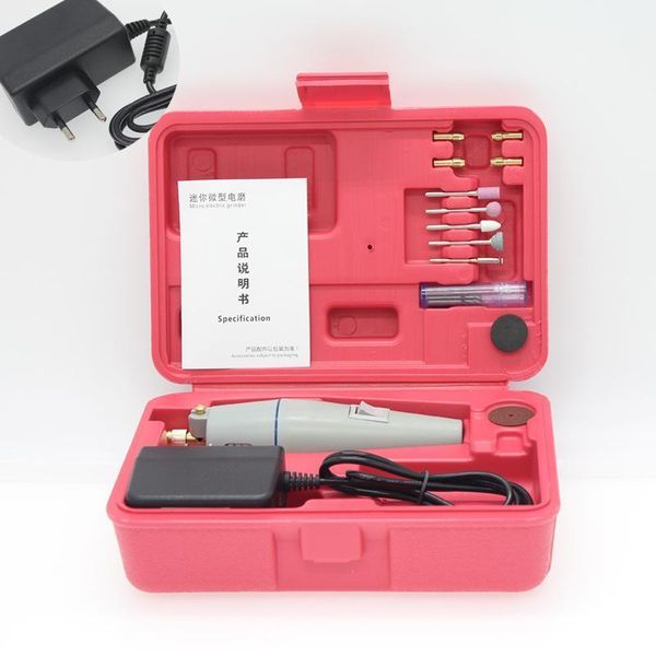 

super 220v mini hand electric drill a sets with case portable grinding polishing cutting tool1