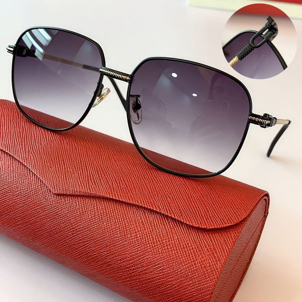 

ct0299 new men's and lesbian two-color electroplating optical frame can also be equipped with prescription luxury sunglasses size59-17, White;black