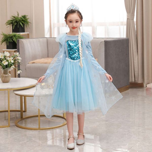 

snow 2 princs 2020 halloween ice drs girls sequin long gauze bubble sve, Red;yellow
