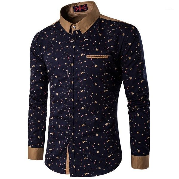 

men's casual shirts 2021 men long-sleeved slim-fit shirts1, White;black