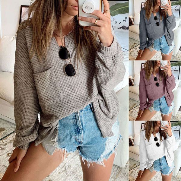 

long knitted loose new sleeve v-neck in autumn / winter 2020, Black;gray