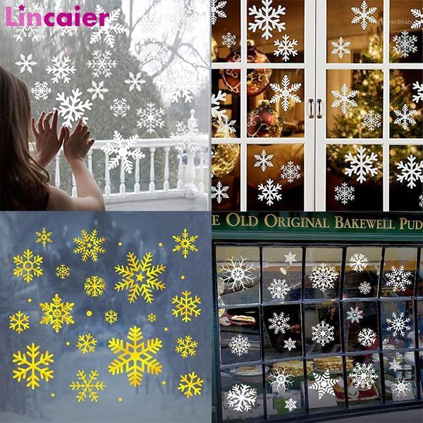 

38pcs christmas snowflake window sticker christmas wall stickers kids room wall decals decorations for home new year1