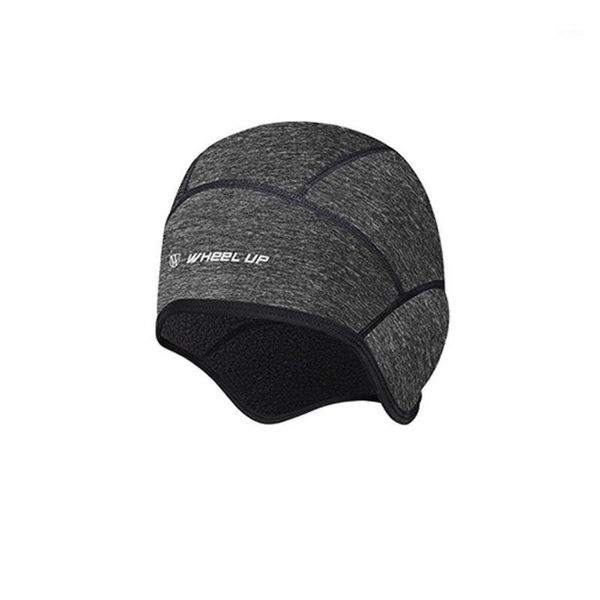 

winter cycling hiking running windproof warm cap hat thermal helmet liner1, Black