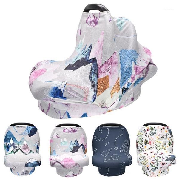 

newborn baby stroller cover floral sun shade stroller pram car seat canopy nursing maternity cover for newborn supplies1