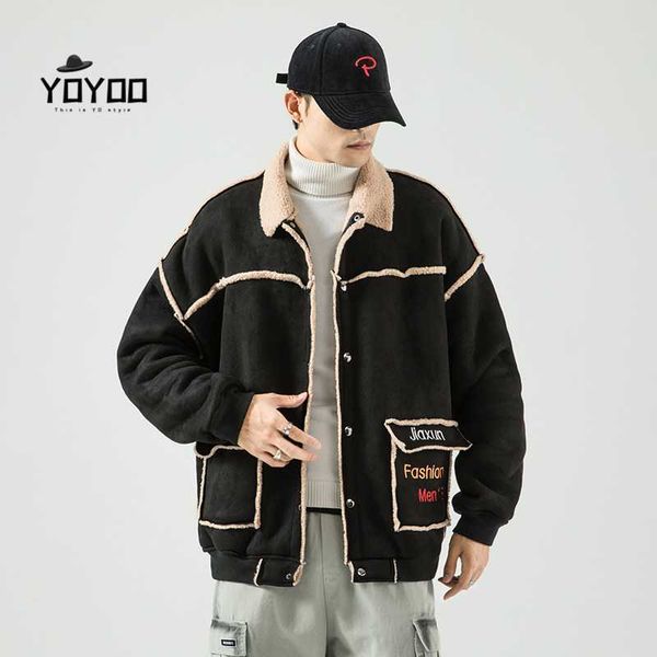

men's down & parkas yoyoo winter men clothing jacket casual for man, Black