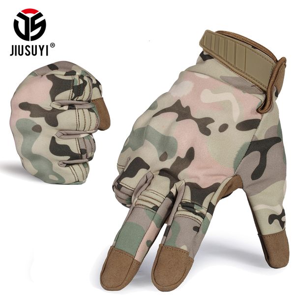 

waterproof cold weather winter warm touch screen fleece snowboard bicycle multicam hard knuckle full finger gloves for m