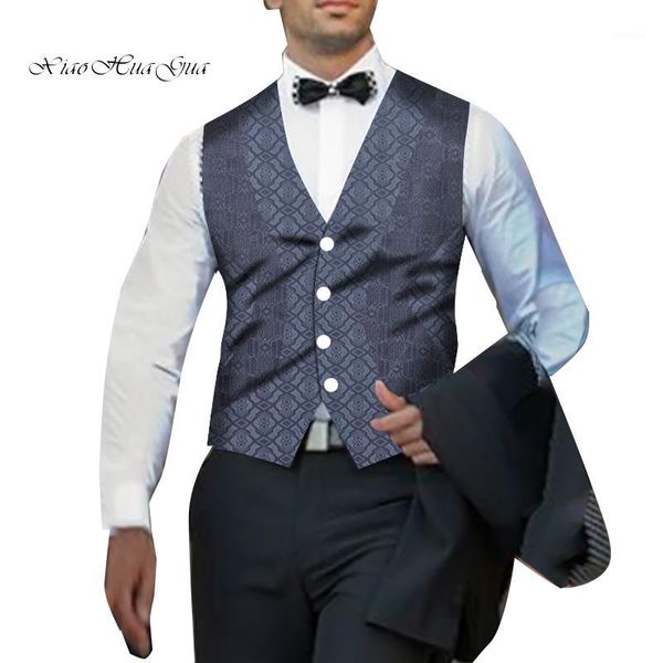 

new arrival african clothes dress vests for men african style male waistcoat mens suit vest sleeveless business vest wyn12821, White;black
