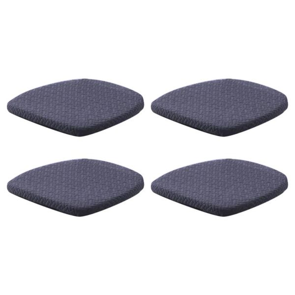 

4pcs slipcover cushion chair seat cover removable dustproof elastic stretch soft dining room washable solid protector anti dirty