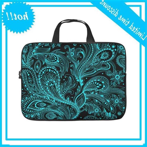 

mandala flower paisley lapsleeve trendy 3d tas slim neoprene dust notebook files for business personnel office