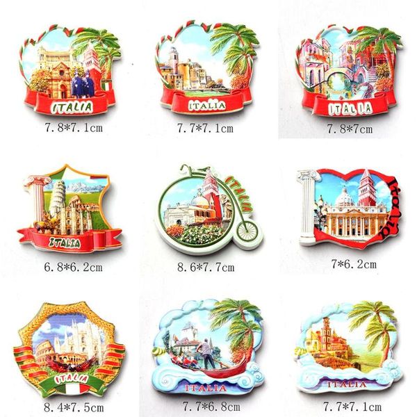 

resin fridge magnet italy tourist travel mole 3d refrigerator magnet sticker travel souvenir kitchen home decoration accessories
