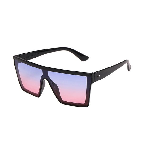 

designer colorful eyewear for female oculos flat sunglasses women men square shades mirror gradient eyeglasses one piece