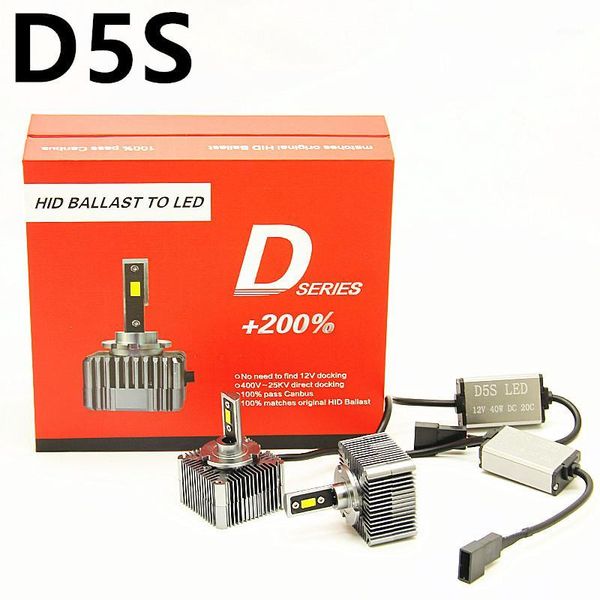 

40w d5s led headlight 6000k 12v white d5s canbus led light1