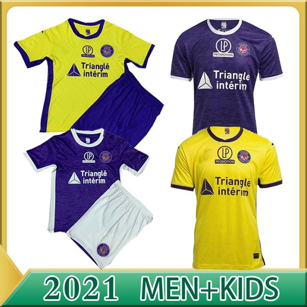 

new 20 21 fc toulouse soccer jerseys home away third 2020 sangare 17 diakite 19 kone 34 gradel 7 said 25 sylla 12 jersey football shirt, Black;yellow