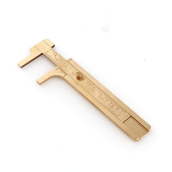 

двойные шкаты мини вэньвань штангенциркуляторы вернье шлитель надписи ювелирные изделия длина 10 см портативный карманный медный правитель w, Black