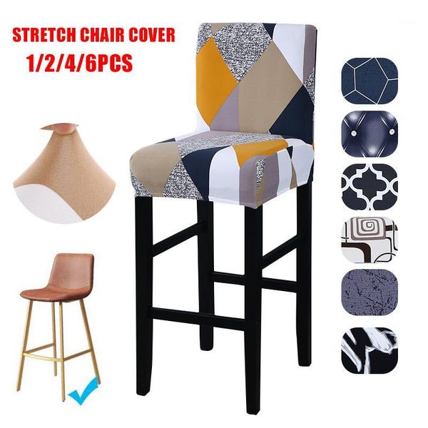 

elastic chair covers spandex bar stool seat chair covers protector seat slipcovers for l banquet anti-dirty removable 1pc1