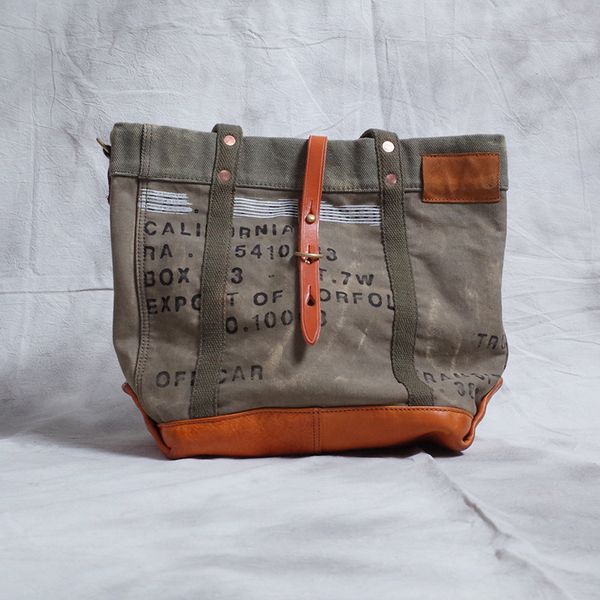

письмо tarp tote кожаная сумка crossbody ретро дизайнерская сумка урожай p5ib