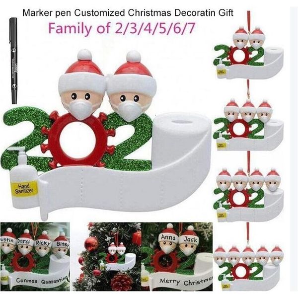 

outleta72ncustomized decoration gift quarantine christmas with party factory marker pen personalized family of 7 ornamen
