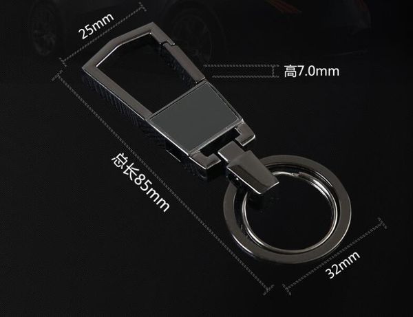 

steel personalised stainless cool metal design luxury car keychain decoration jewelry for men, Silver