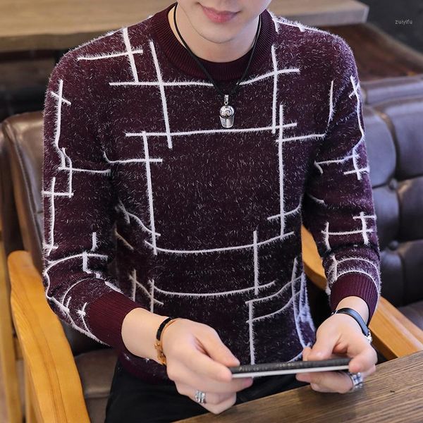 

2020 new fashion cashmere sweater men thick warm winter pullover men long sleeve slim fit pull homme men's christmas sweaters1, White;black