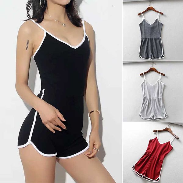 

seamless yoga set sport jumpsuit fitness set workourt clothes for women one-piece tights sportswear running shorts, White;red