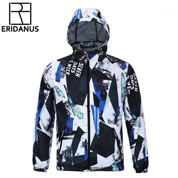 

men quick-drying jacket 2016 autumn new casual hooded male thin breathable coats fashion 3d printing waterproof jackets m3791, Black;brown