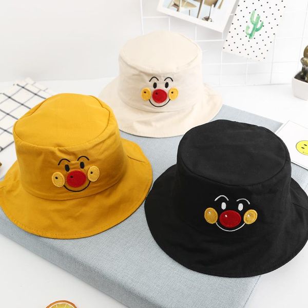 

японские harajuku хлопчатобумажные дети мультфильм рыбацкий шляпа дети ведро шляпы лето открытый на открытом воздухе на солнце защита от сол