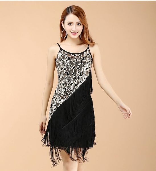

latin dance dress special offer latin dance dress women latin dance costume salsa dresses fringe dress, Black;red