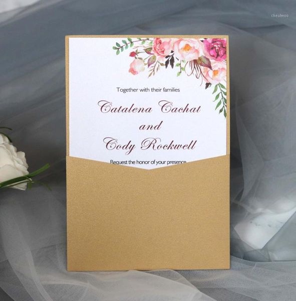 

50 set pocket invitation card business greeting cards with envelope1