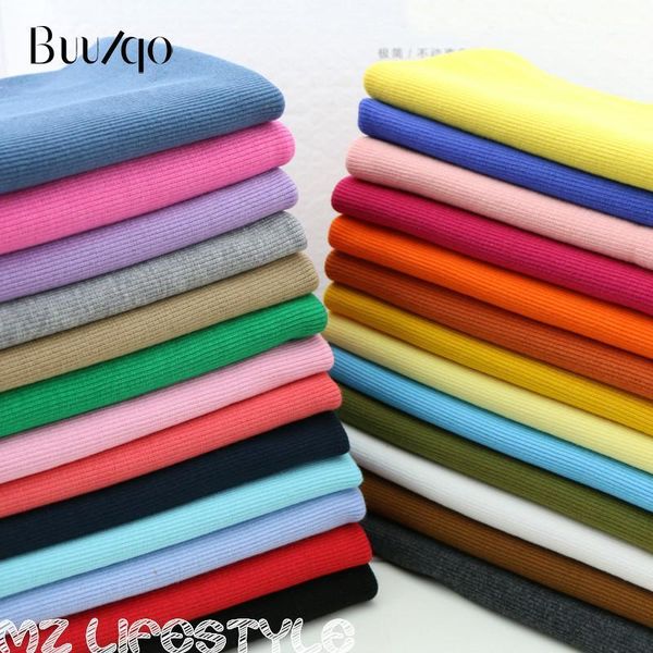 

buulqo 2x2 20cm cotton knitted rib cuff fabric stretchy cotton fabric for diy sewing clothing making accessories1, Black;white
