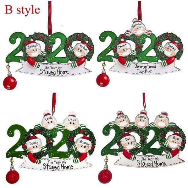 

factory0niachristmas with quarantine gift marker party decoration customized pen personalized family of 7 ornament pandemic distanc