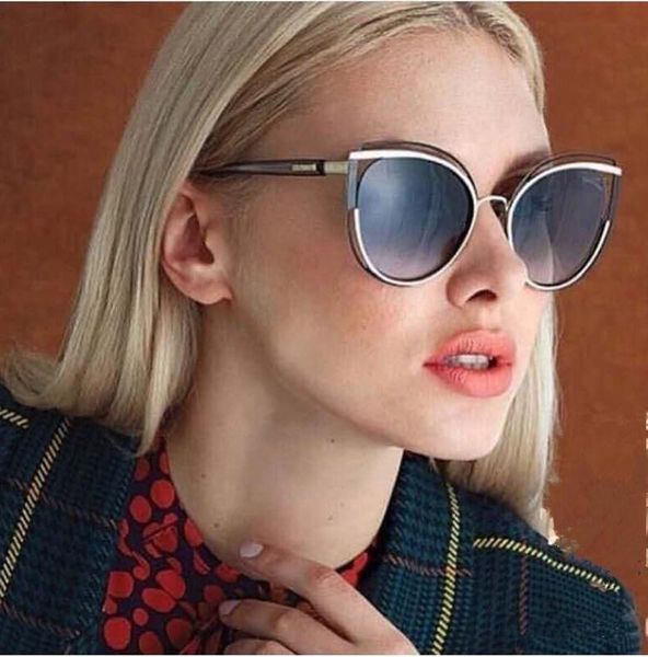 

1095 sunglasses popular fashion ladies designer special style uv protection lens full frame come with case and handwork box, White;black