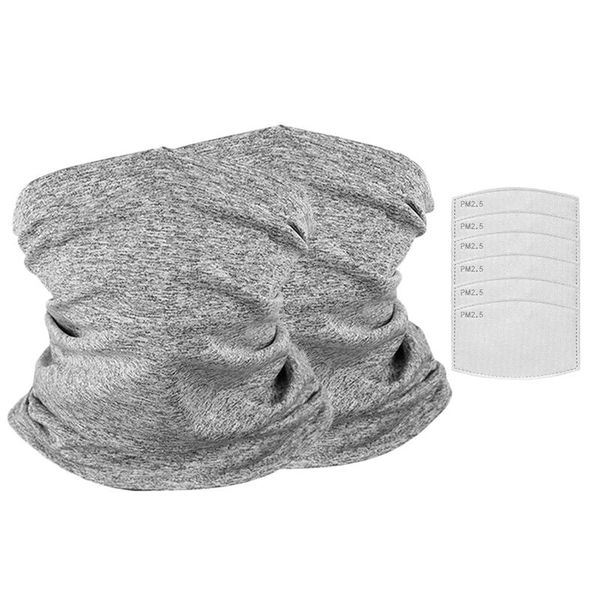 

kids scarf balaclava multifunctional neck gaiter headwear headbands bandana, non-slip breathable face cover, Blue;gray