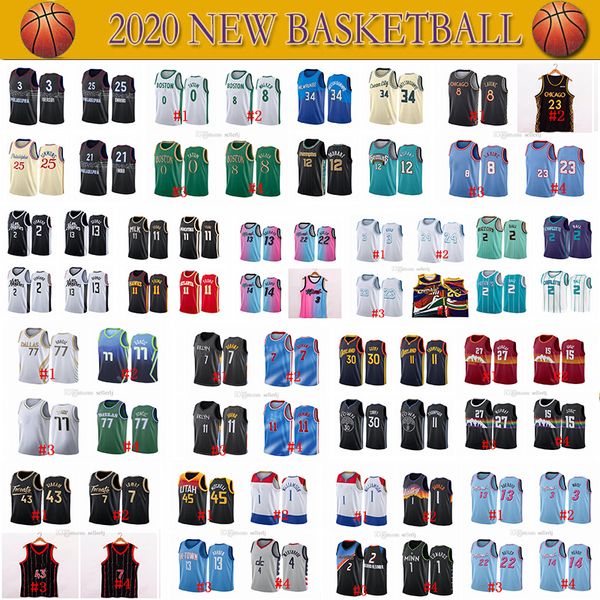 

men kid luka stephen 77 doncic 30 curry jersey kawhi kevin damian leonard durant lillard jayson westbrook tatum mitchell jokic harden jersey, Black;red