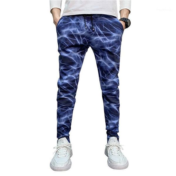 

pants for men print cargo pants cotton sportswear trousers men slim fitness fashion outwear plus size black blue1