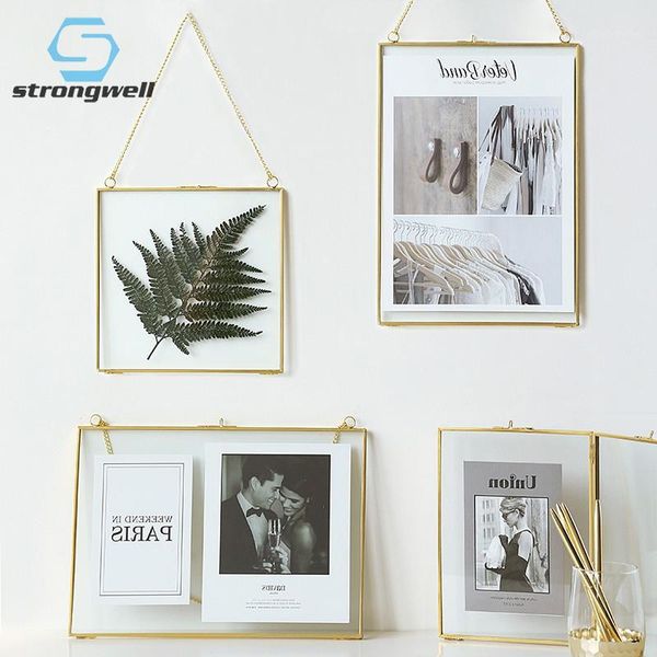 

strongwell nordic light style metal glass p frame folding wire deskpicture brass frames for portraits landscape gifts1