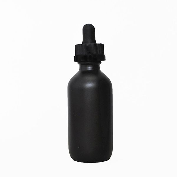 DHgate Assurance 30 50 60 100 ml mattschwarze Glasflasche mit ätherischen Ölen mit Messtropfpipette versandkostenfrei 2 Unzen Bartölflasche mit schwarzem Drucktropfdeckel