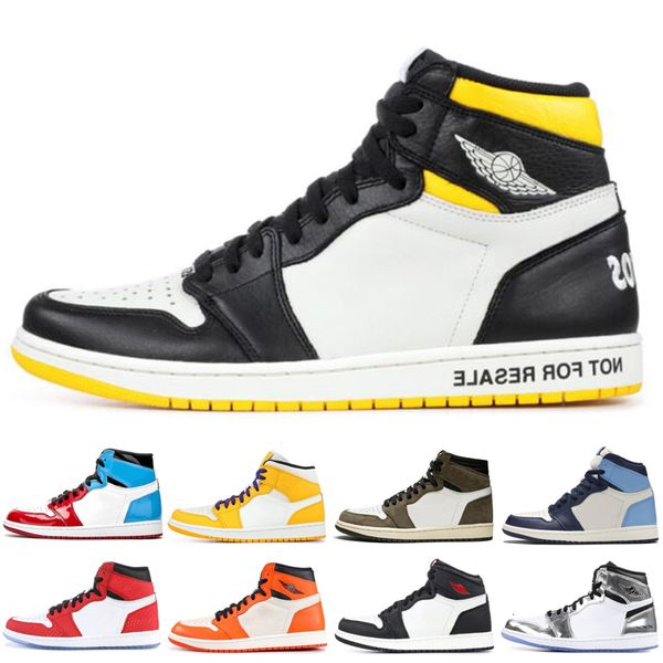 

1 1s obsidian men women basketball shoes classic court purple nyc to paris sports illustrated 1 sport sneaker trainer 5.5-13, White;red