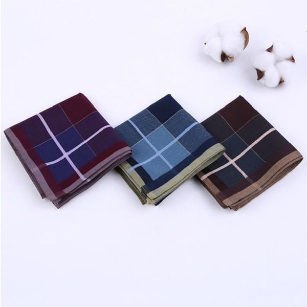

soft men 43cm combed quality cotton handkerchief 201009, White