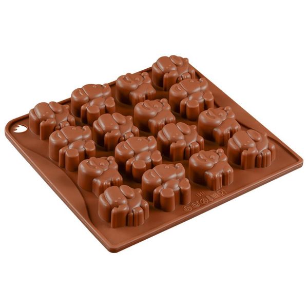 

слон sile flush украшение 16 полости шоколадные формы выпечки инструменты для выпечки diy торт конфеты шоколад гумпау форма главная кухня je