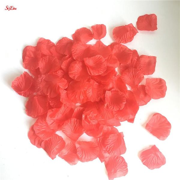 

decorative flowers & wreaths 1000pcs/bag lifelike artificial silk red rose petals decorations for wedding party 6z