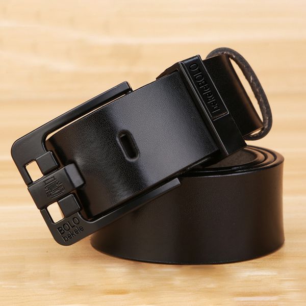 

factory direct belt men's leather 2020 factory pin buckle belt, Black;brown