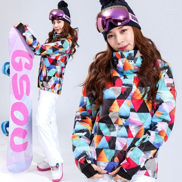 

skiing jackets gsou snow ski suit female snowboard jacket pants women and snowboarding suits jaqueta feminina dames kleding roupas1