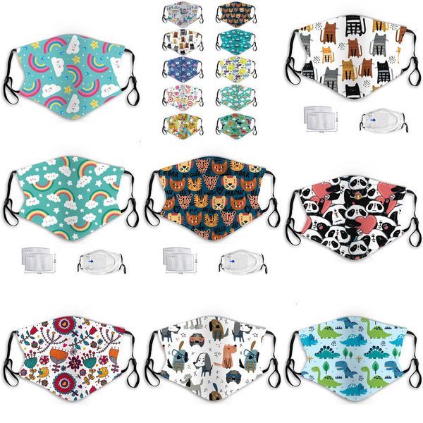 

kids masks haze anti-fog cartoon face pm2.5 dust protection washable hanging ear type baby reus 0hza 10gbsj