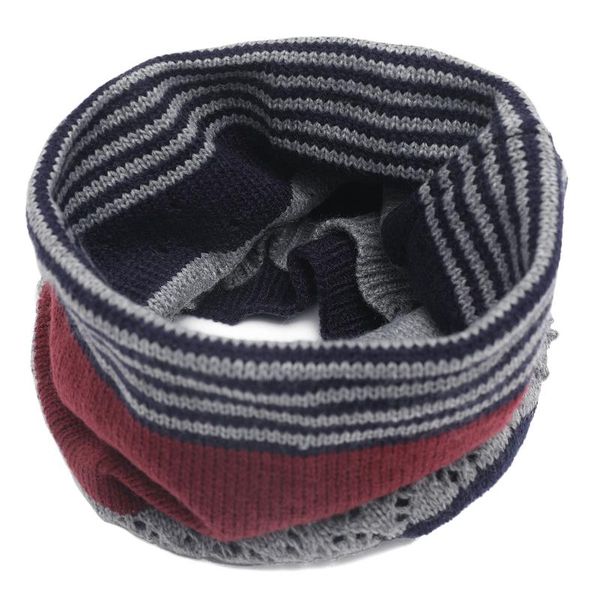 

2020 for both men and women couples bandana flexible scarf mixed colors knitted yarn false high collar pullover scarf women's wi, Blue;gray