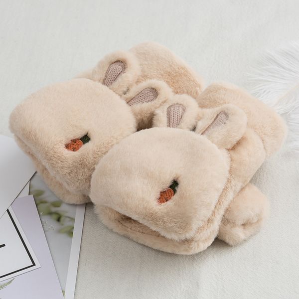 

glove girl winter cute plush cartoon cold and warm