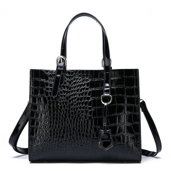 

new women's shoulder bag fashion handbag crocodile bucket bag