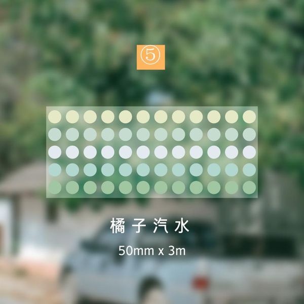 

2016 new style round dot washi tape set mini point tag label stickers adhesive decoration marker for planner agenda to do h