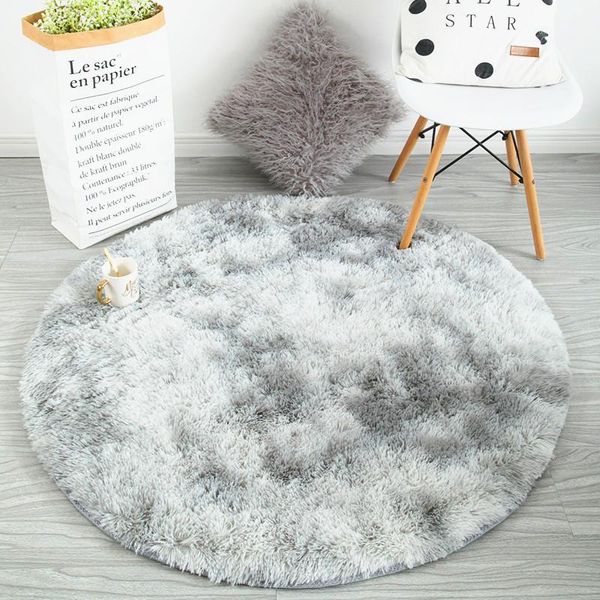 

carpets arrival round carpet bedroom bedside mat nordic home thickening blanket cloakroom gradient rug non-slip carpet1